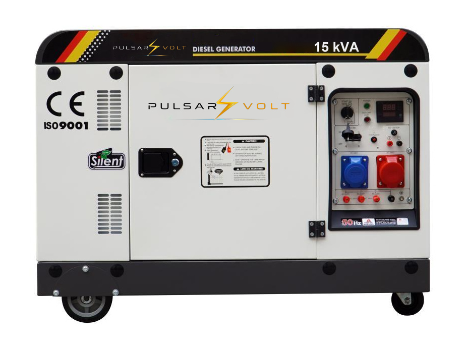 Groupe électrogène 15 kVA, capot insonorisé